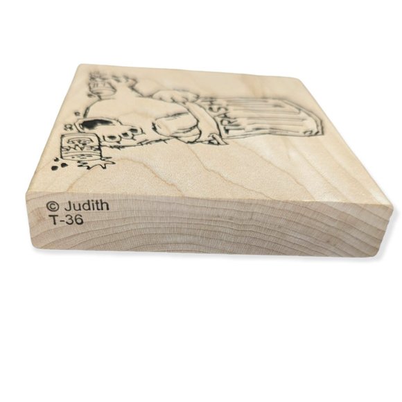 Stamps by Judith & Heather Large Trash Can Bear Stamp - Picture 2 of 5